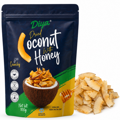 Diya Honey Coconut Chips 100g — Wholesale 12-Pack