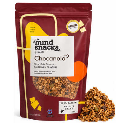 Mind Snacks Chocanola Granola 750g — Wholesale Case of 24 (4 Bundles × 6)