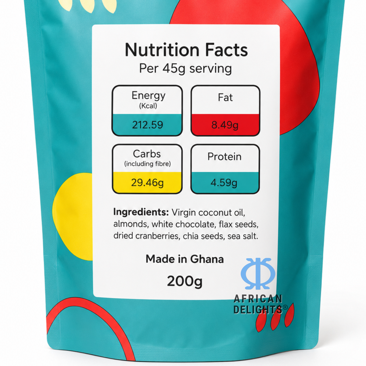 African Delights Superfood 750g ingredients and nutrition facts # Flavor_Superfood # Size_750g