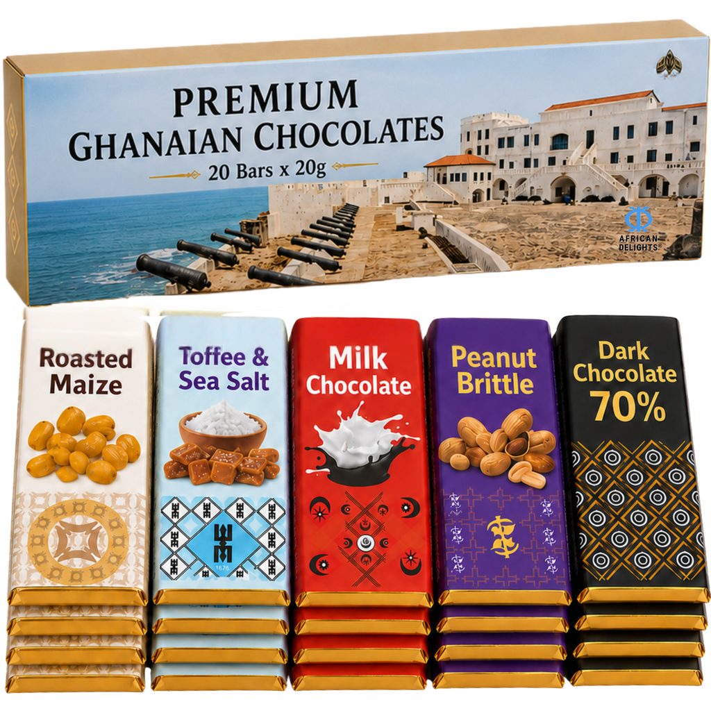 Amonu Cape Coast Castle (20 x 20g) # Size_Chocolate box 20 x 20 g # Type_Regular # Flavor_Cape Coast Castle