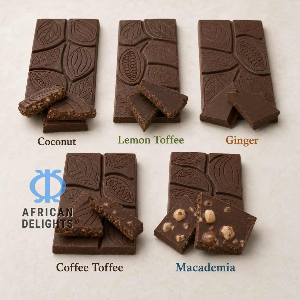 Amonu Coffee Toffee (100g) assortment view # Size_100 g bars # Type_Regular # Flavor_Coffee Toffee
