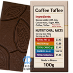 Amonu Coffee Toffee (100g) ingredients and nutrition # Size_100 g bars # Type_Regular # Flavor_Coffee Toffee
