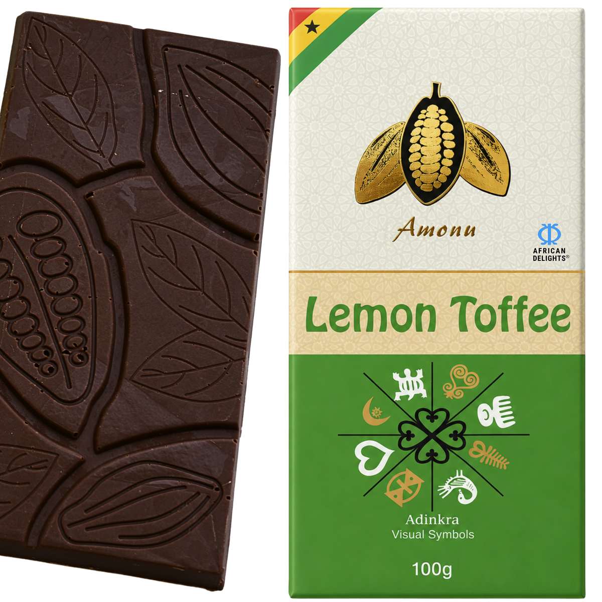 Amonu Lemon Toffee (100g) # Size_100 g bars # Type_Regular # Flavor_Lemon Toffee