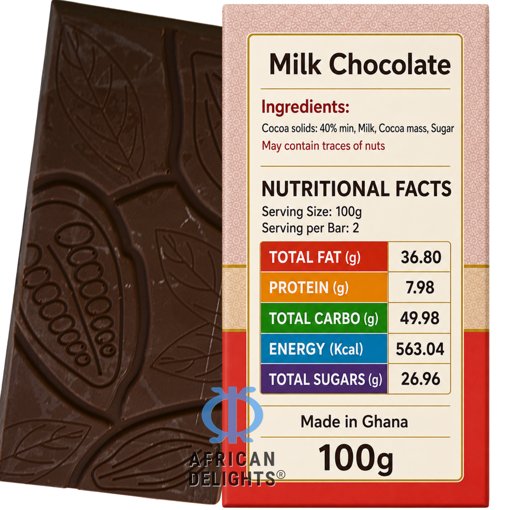 Amonu Milk Chocolate (100g) ingredients and nutrition # Size_100 g bars # Type_Regular # Flavor_Milk Chocolate