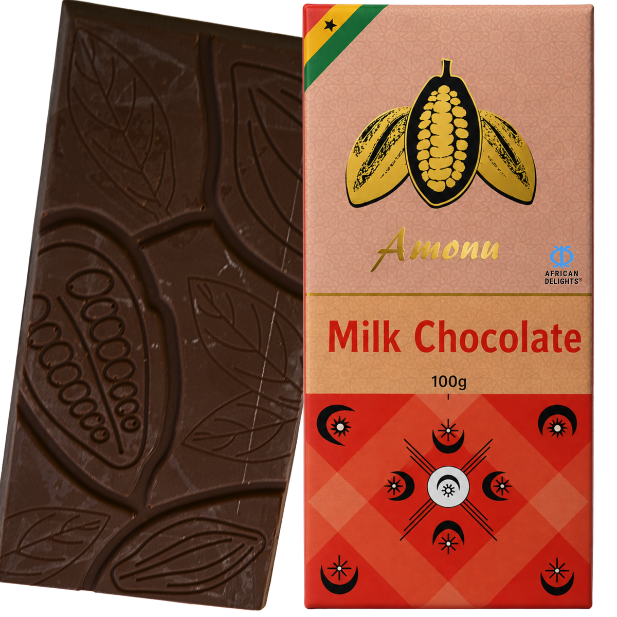 Amonu Milk Chocolate (100g) # Size_100 g bars # Type_Regular # Flavor_Milk Chocolate