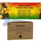Amonu Nzulezu Stilt Village (20 x 20g) ingredients and nutrition # Size_Chocolate box 20 x 20 g # Type_Regular # Flavor_Nzulezu Stilt Village