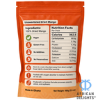 Anne's Perfections Dried Mango, 100g ingredients label