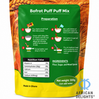 Bofrot (Puff Puff) Mix ingredients label