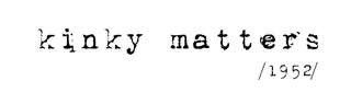 Kinky Matters logo