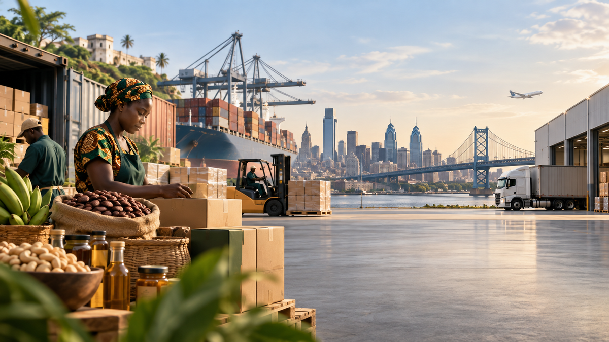 Ghanaian export goods and wholesale shipping from Ghana to the United States for Ghana Trade House USA