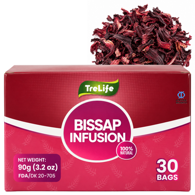 TreLife Ghana Bissap Herbal Tea — Wholesale 12-Box Pack
